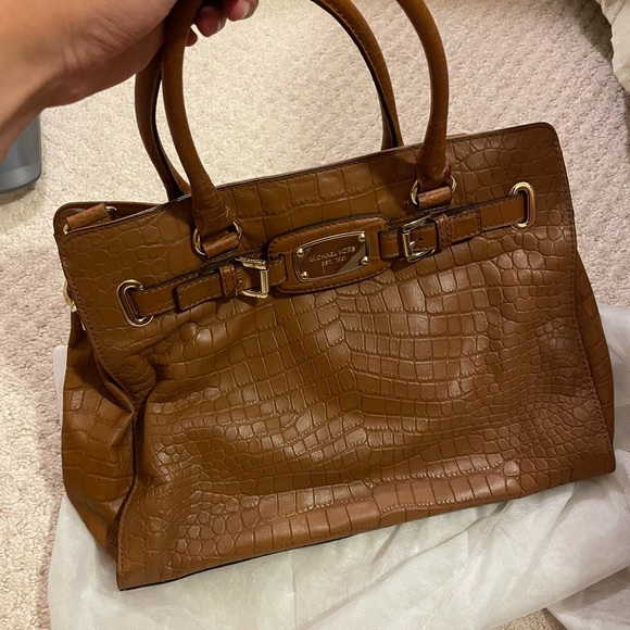 Michael Kors Croc Embossed Tote - Picture 3 of 4